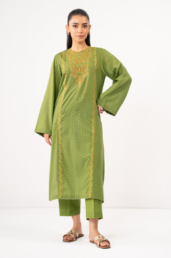 Stitched 2 Piece Embroidered Jacquard Suit