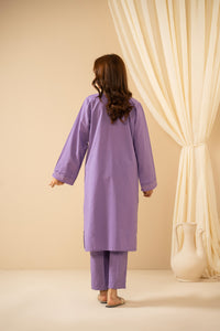 STITCHED EMBROIDERED COTTEL 2 PIECE SUIT