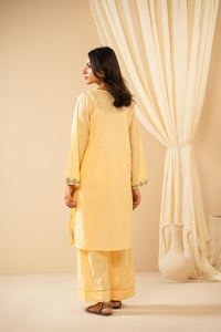 EMBROIDERED CAMBRIC STITCHED 2 PIECE SUIT