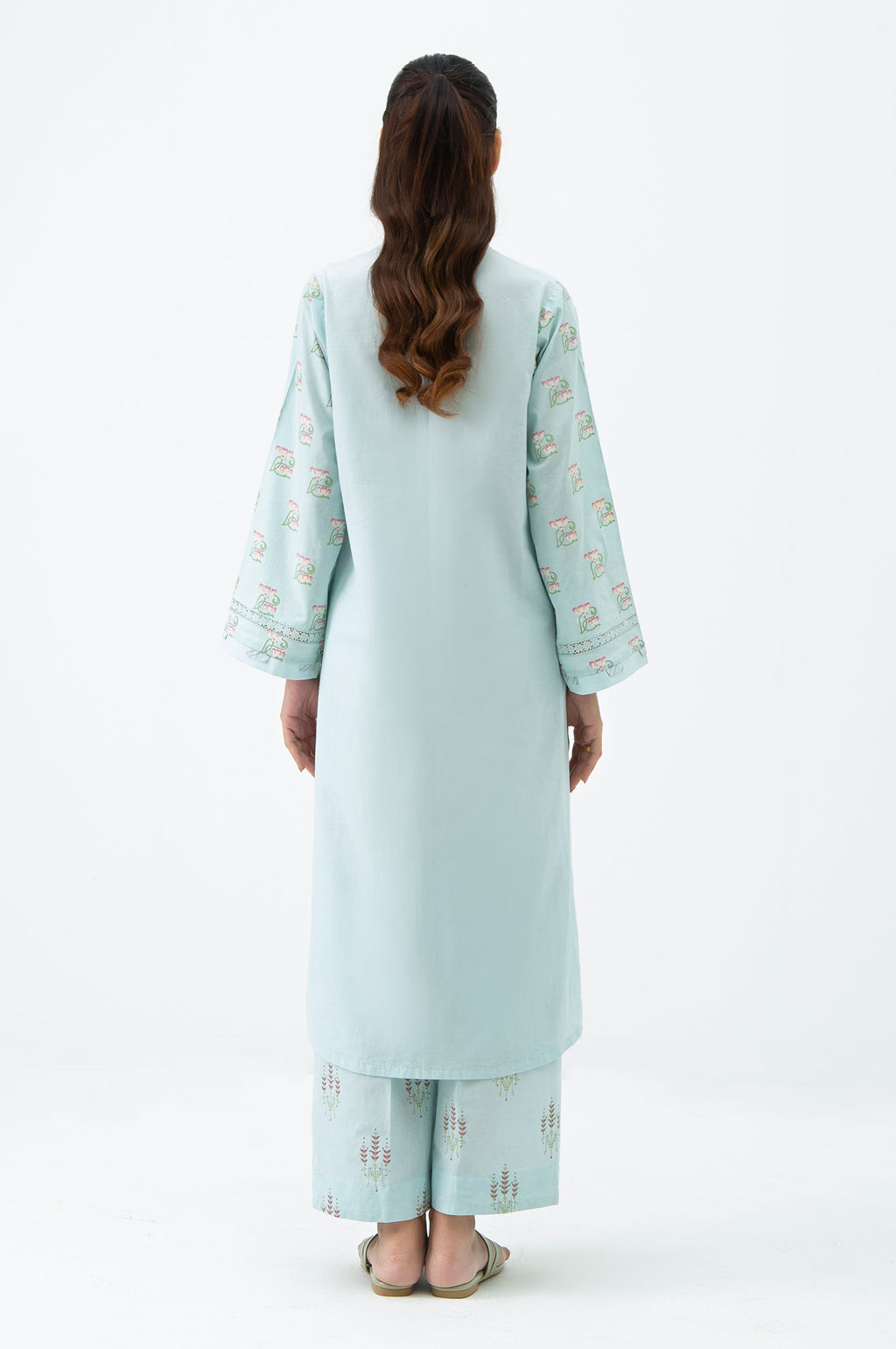 STITCHED PRINTED SHIRT BOTTOM