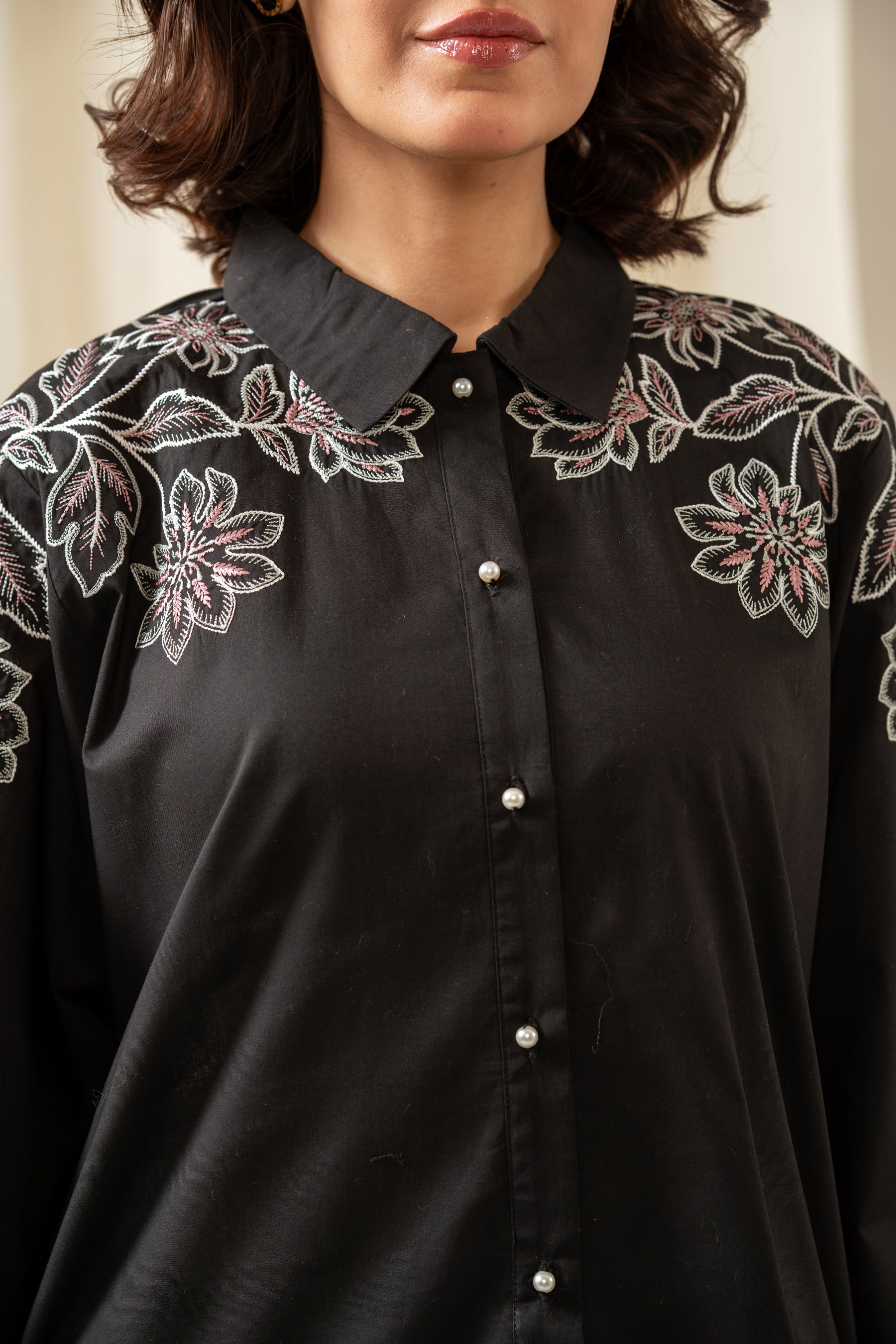EMBROIDERED CAMBRIC CO-ORD SET
