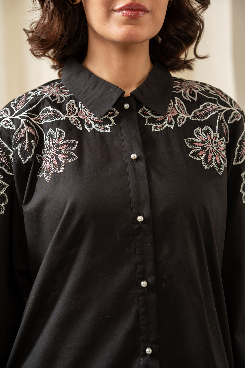 EMBROIDERED CAMBRIC CO-ORD SET