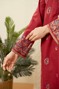 STITCHED EMBROIDERED SHIRT BOTTOM