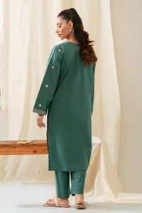 EMBROIDERED TENCEL STITCHED 2 PIECE SUIT