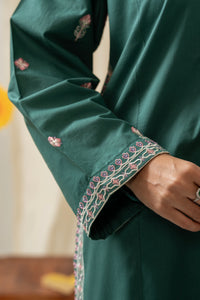 EMBROIDERED TENCEL STITCHED 2 PIECE SUIT