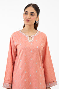 STITCHED EMBROIDERED SHIRT BOTTOM