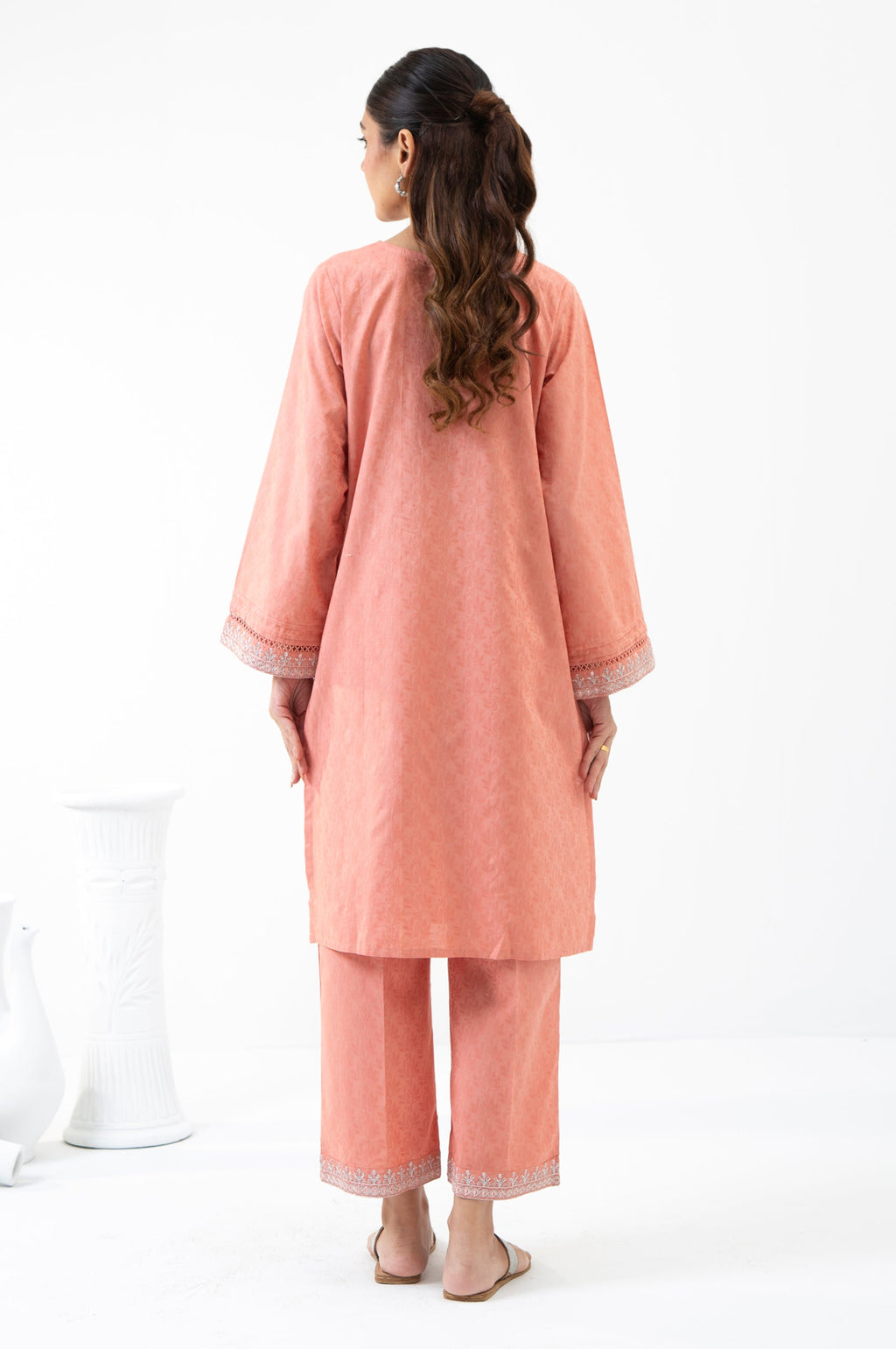 STITCHED EMBROIDERED SHIRT BOTTOM (FACTORY E-OUTLET)