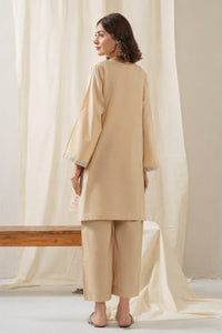 EMBROIDERED SLUB STITCHED 2 PIECE SUIT