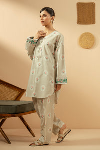 PRINTED CAMBRIC STITCHED 2 PIECE SUIT