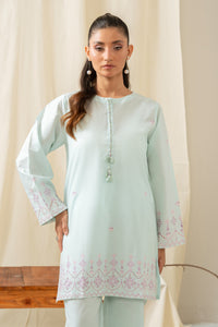 STITCHED EMBROIDERED CAMBRIC 2 PIECE SUIT