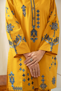 STITCHED EMBROIDERED CAMBRIC SUIT