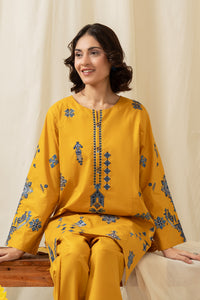 STITCHED EMBROIDERED CAMBRIC SUIT