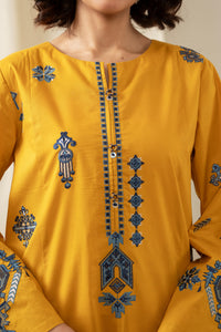 STITCHED EMBROIDERED CAMBRIC SUIT