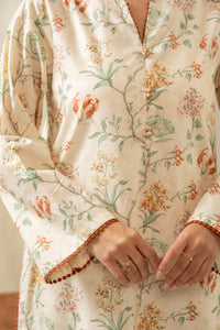 PRINTED CAMBRIC STITCHED 2 PIECE SUIT