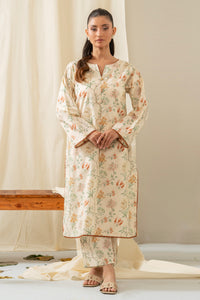 PRINTED CAMBRIC STITCHED 2 PIECE SUIT