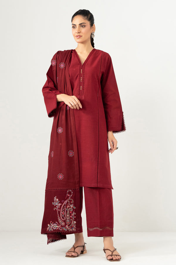 Stitched 2 Piece Dyed Poly Viscose Suit