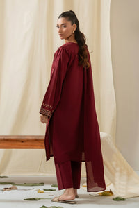 EMBROIDERED BOTH SIDE SLUB STITCHED 3 PIECE SUIT