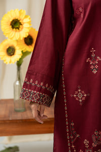 EMBROIDERED BOTH SIDE SLUB STITCHED 3 PIECE SUIT