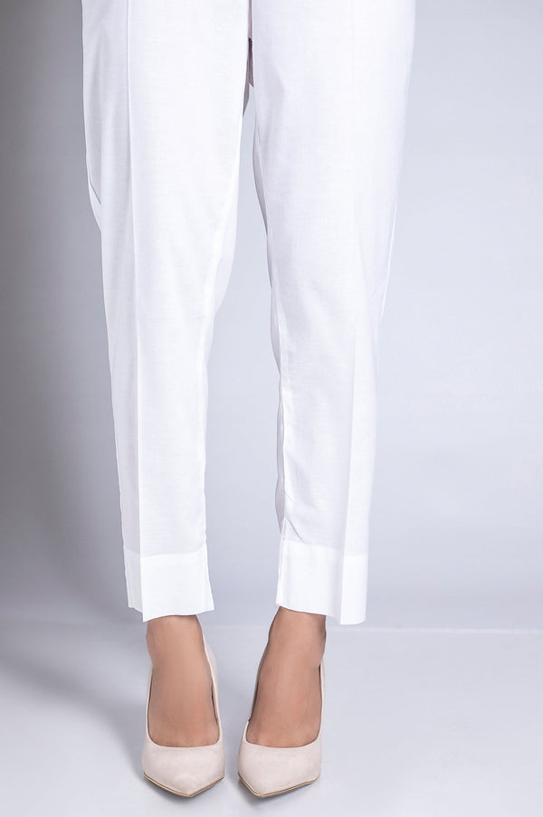 Basic Cigarette Pants - White