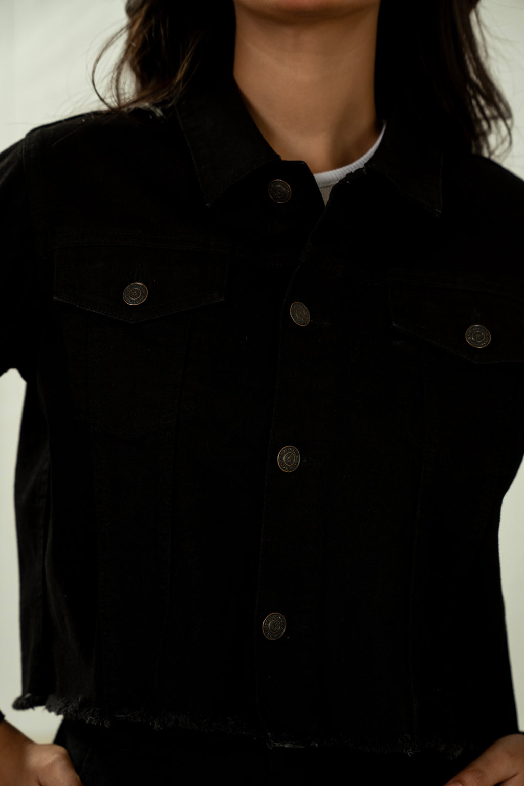 CROP DENIM JACKET