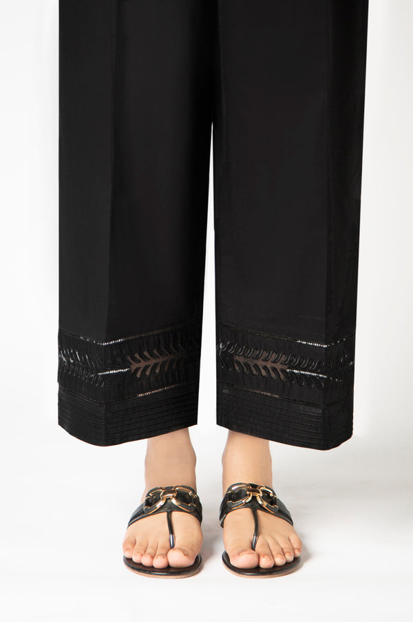 Embroidered Cambric Culottes - Regular Fit