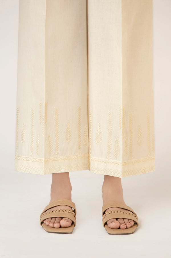 Embroidered Cambric Culottes - Regular Fit