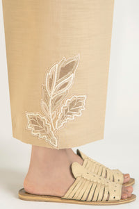 Embroidered Khaddar Culottes - Regular Fit