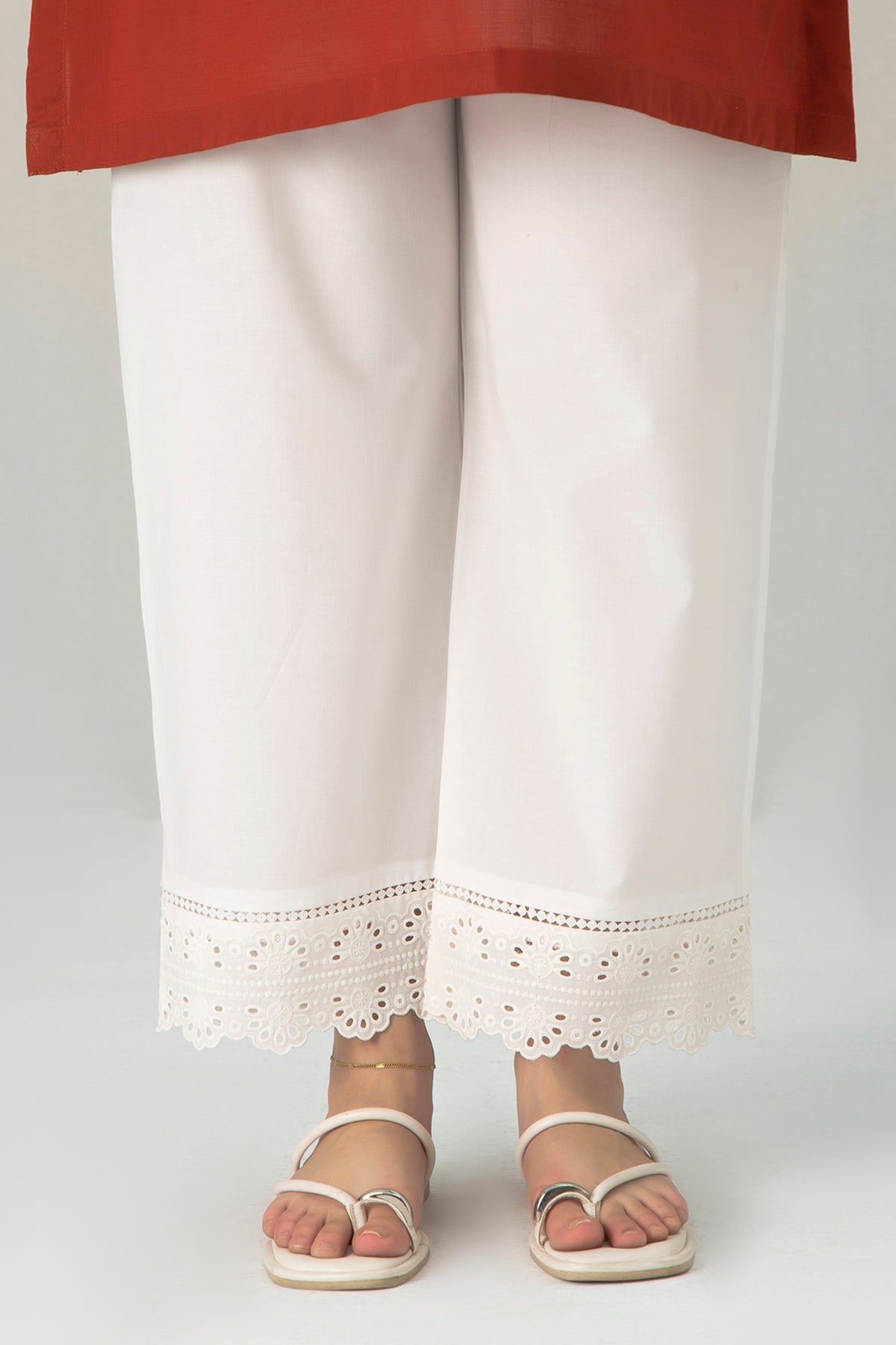 EMBROIDERED CAMBRIC CULOTTES