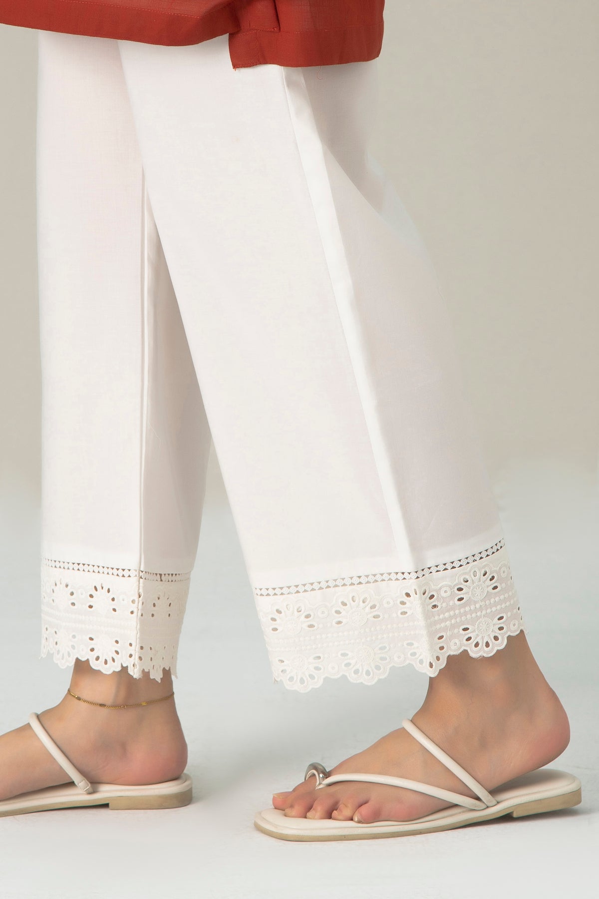 EMBROIDERED CAMBRIC CULOTTES
