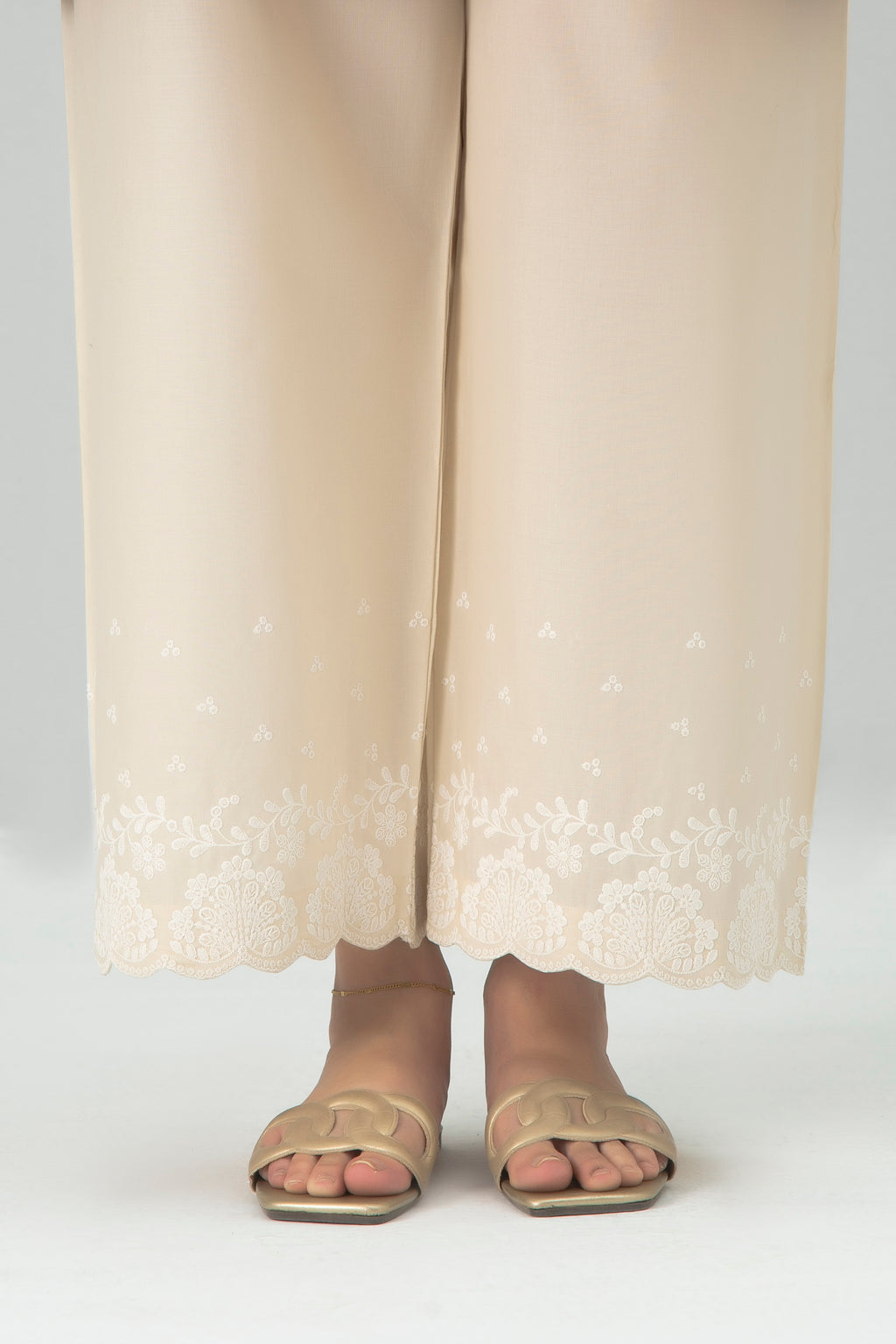 CHIKANKARI CAMBRIC CULOTTES