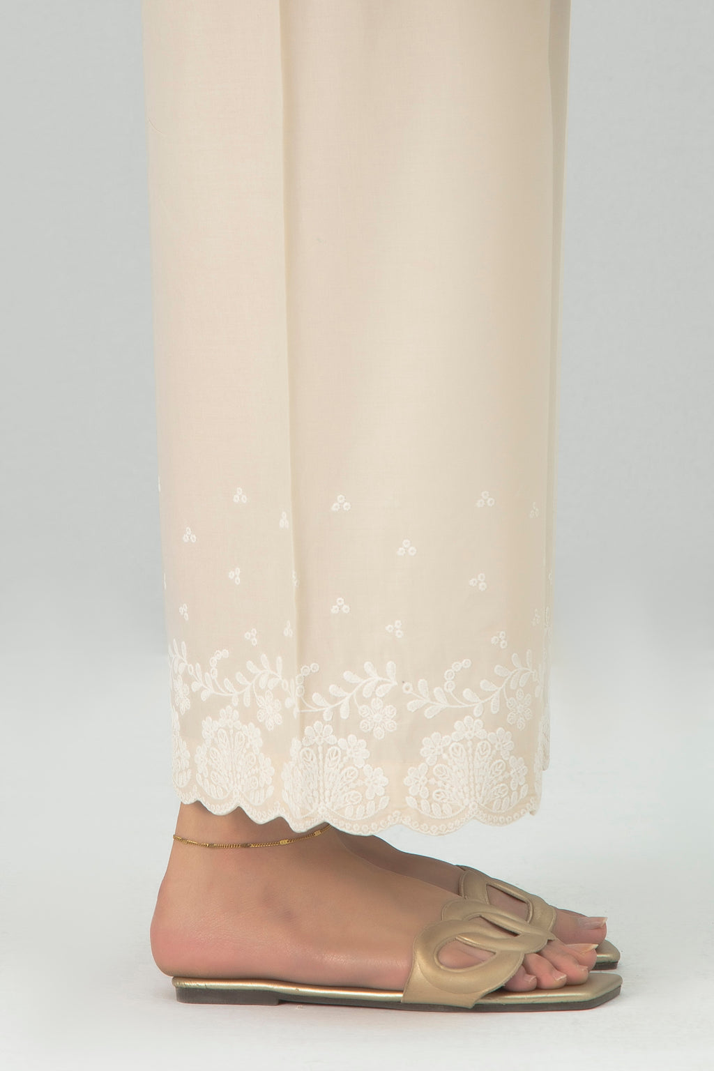 CHIKANKARI CAMBRIC CULOTTES