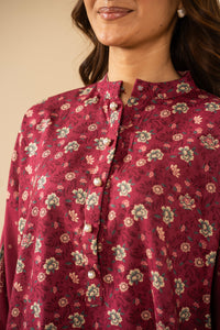 PRINTED SHIRT BOTTOM SUIT