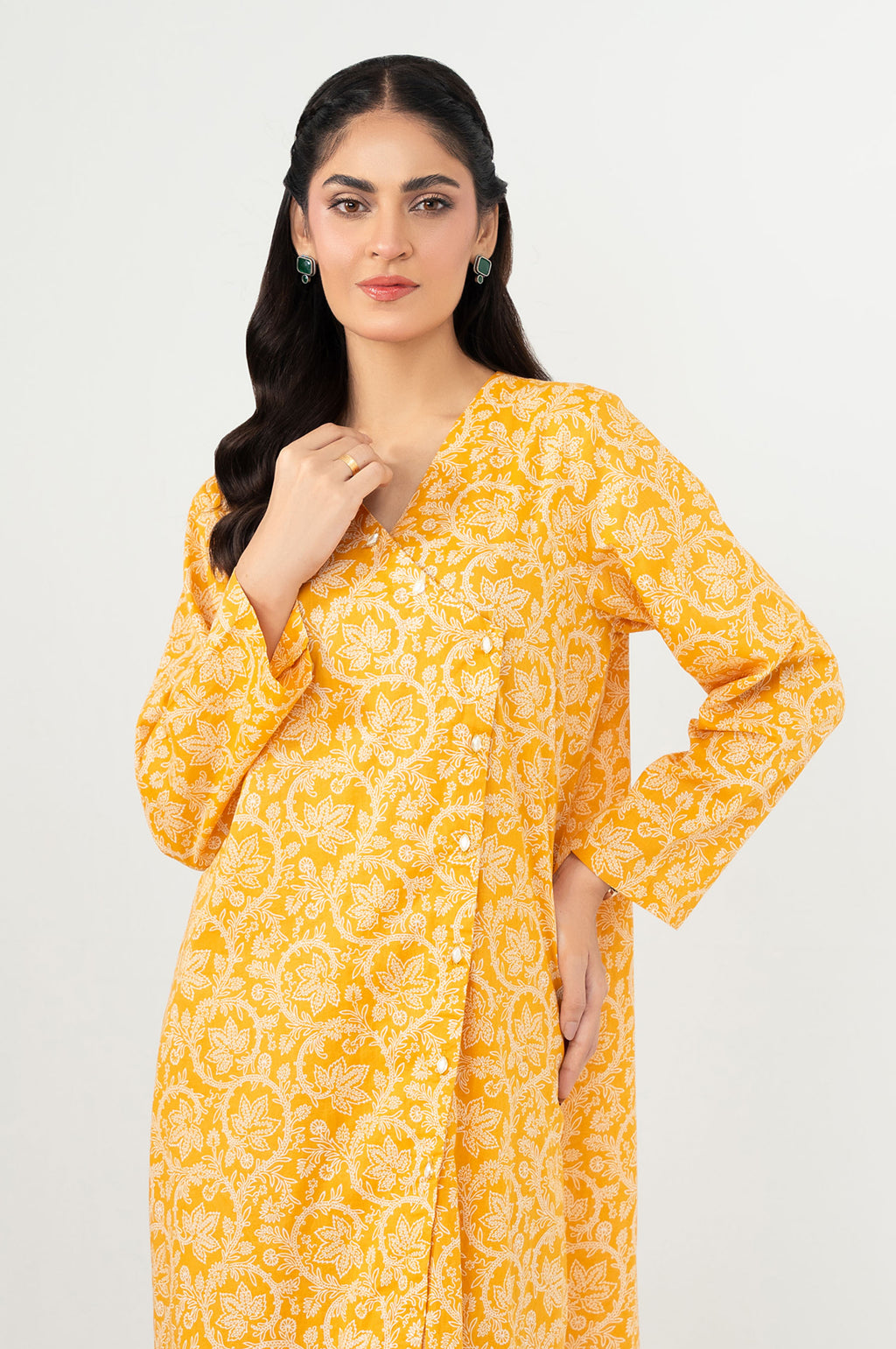 Stitched 2 Piece Printed Cambric Suit