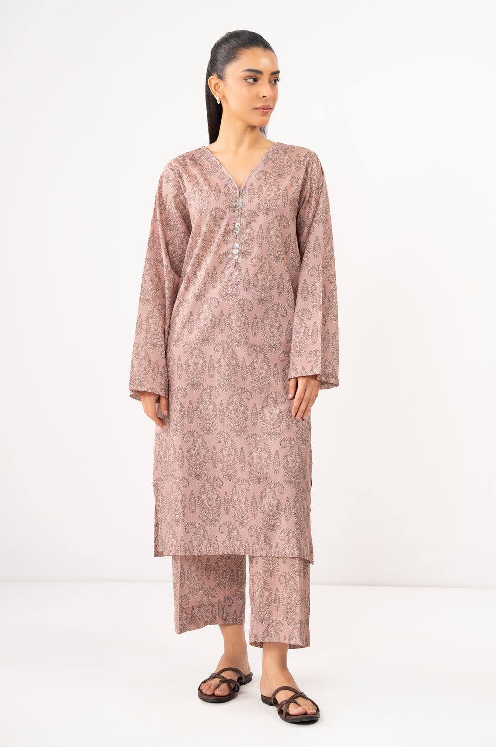 Stitched 2 Piece Printed Lawn Suit