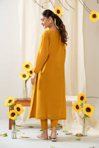 EMBROIDERED CAMBRIC STITCHED 2 PIECE SUIT