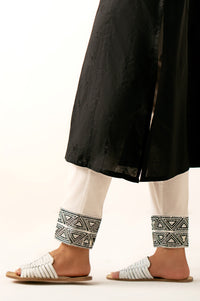 Embroidered Cambric Bottom - White