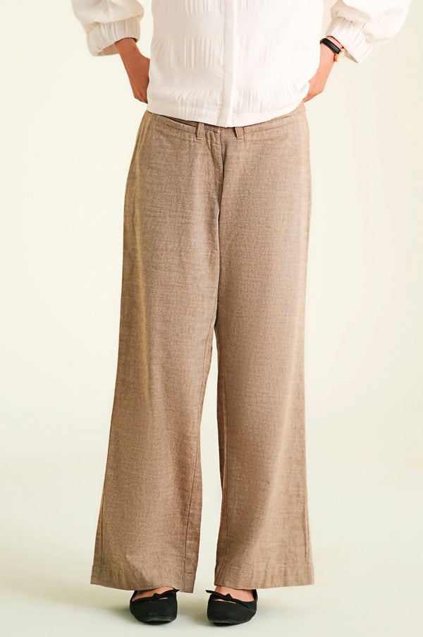 Linen Pants - Brown