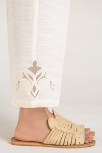 Embroidered Khaddar Straight Pants - Relax Fit