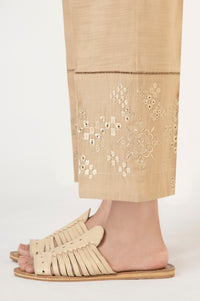 Embroidered Straight Khaddar Pants - Relax Fit