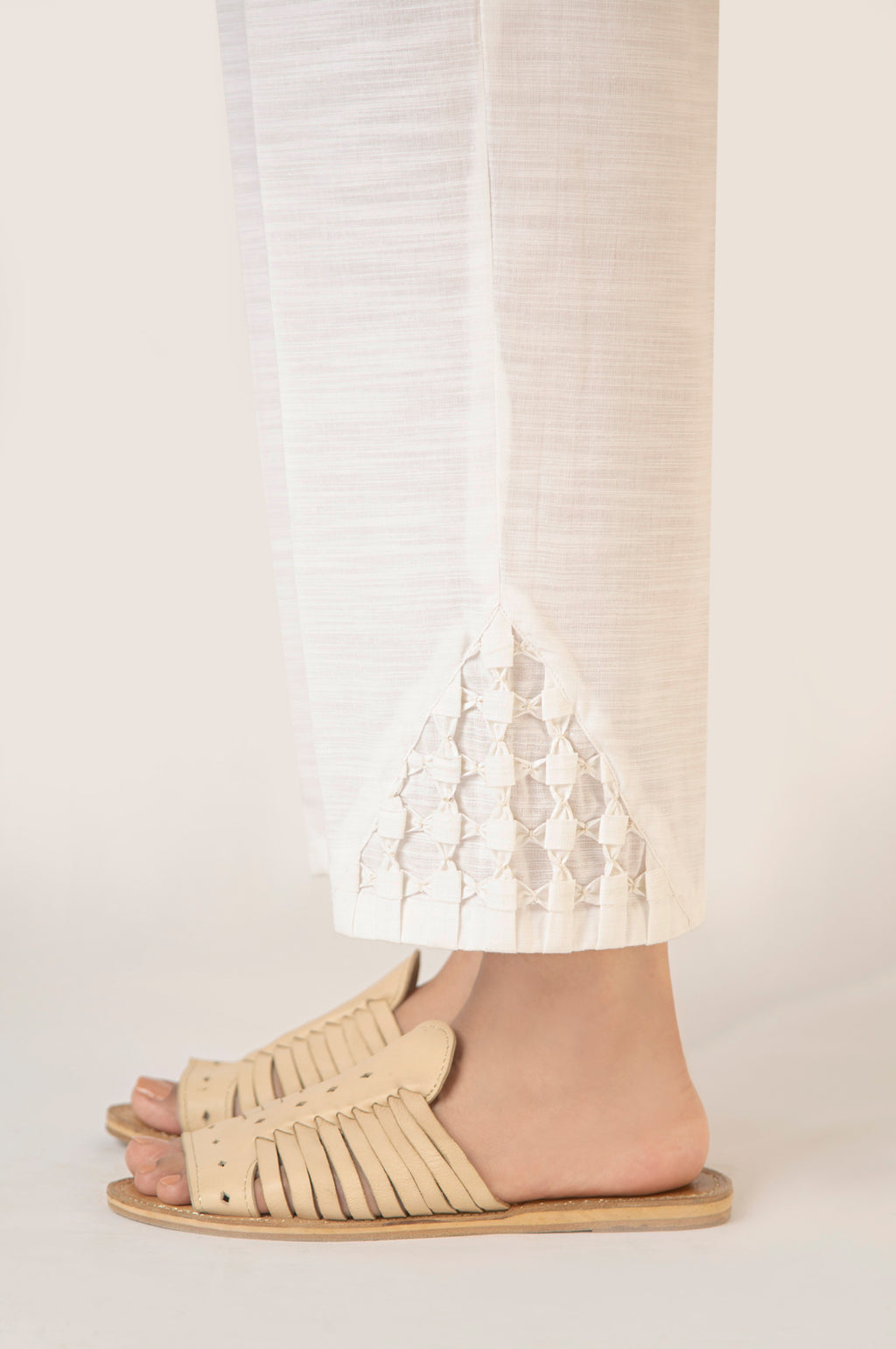 Stylized Straight Khaddar Pants - Relax Fit