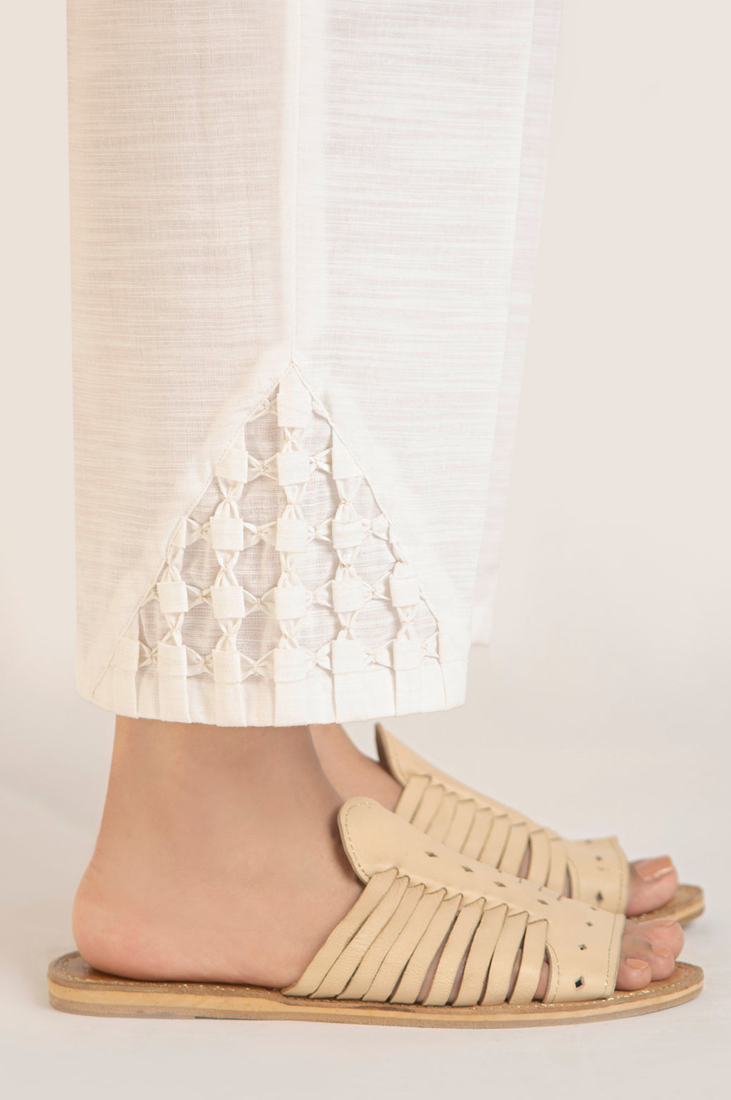Stylized Straight Khaddar Pants - Relax Fit