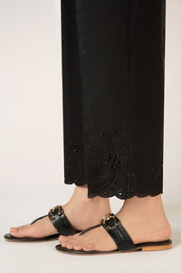 Embroidered Cottel Straight Pants - Relax Fit
