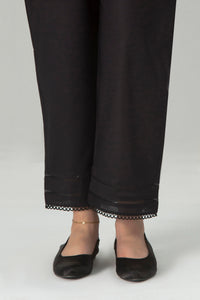 EMBROIDERED CAMBRIC STRAIGHT PANTS
