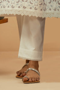 STYLIZED CAMBRIC STRAIGHT PANTS