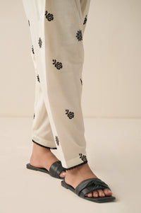 Embroidered Cambric Shalwar