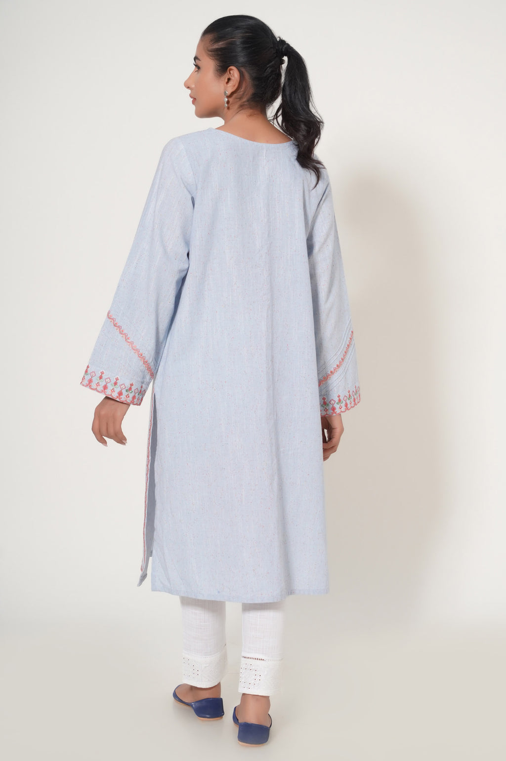 Stitched 1 Piece Embroidered Multi Neps Shirt