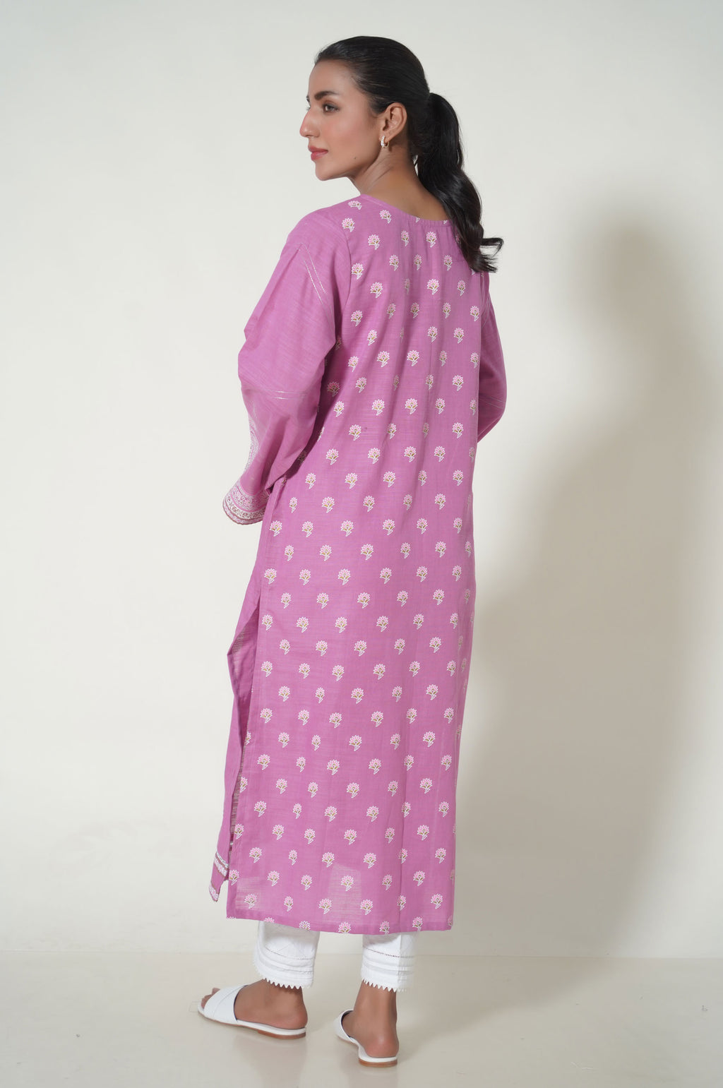Unstitched 1 Piece Paste Printed Khaddar Shirt