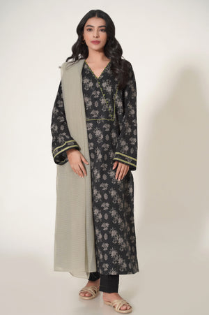 Unstitched 2 Piece Printed Cambric Suit