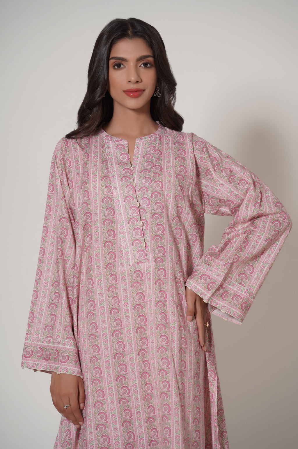 Unstitched 2 Piece Printed Cambric Suit