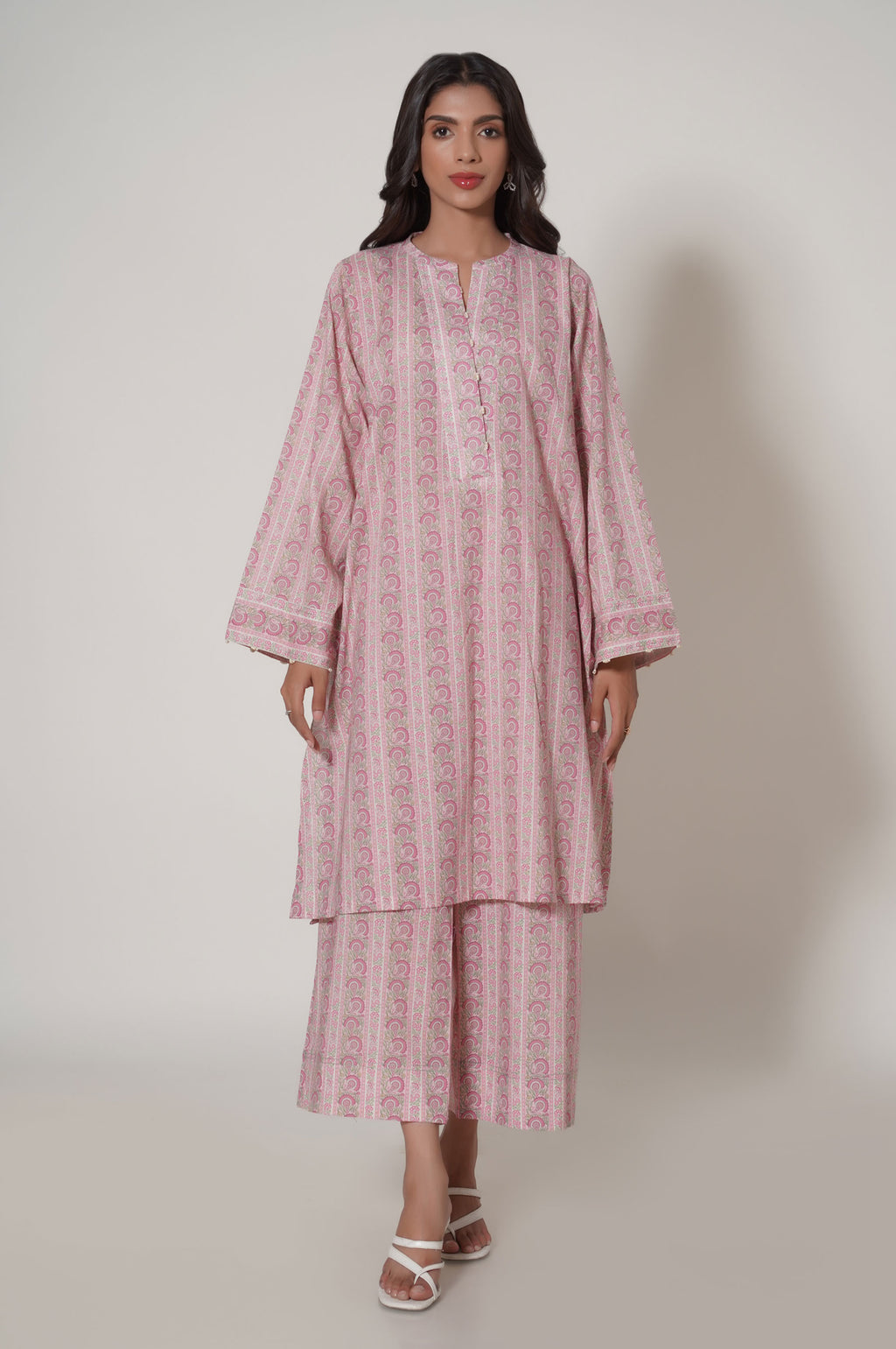 Unstitched 2 Piece Printed Cambric Suit